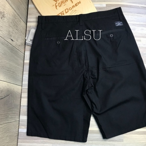 VANS Men’s Splitter-B Skate Shorts Black AUTHENTIC - Picture 5 of 6